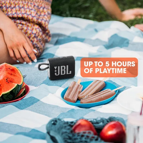 Miniatura 3 de JBL Go 3 - para uso portátil - Altavoz con Bluetooth - Batería integrada impermeable y a prueba de polvo - Incluye paño de limpieza (verde azulado)
