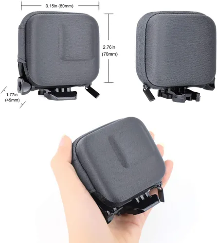Miniatura 4 de SOONSUN Mini estuche rígido de transporte para GoPro Hero 5 6 7 Negro, portátil semi-rígido Shell viaje almacenamiento bolsa para GoPro Hero 5 6 7