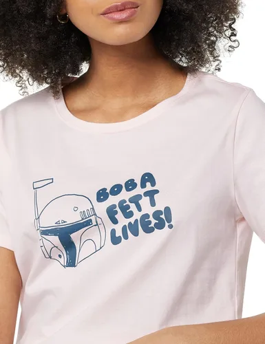 Miniatura 6 de Tienda Essentials Disney Marvel Star Wars Camisetas de manga corta con cuello redondo para mujer, paquete de 2