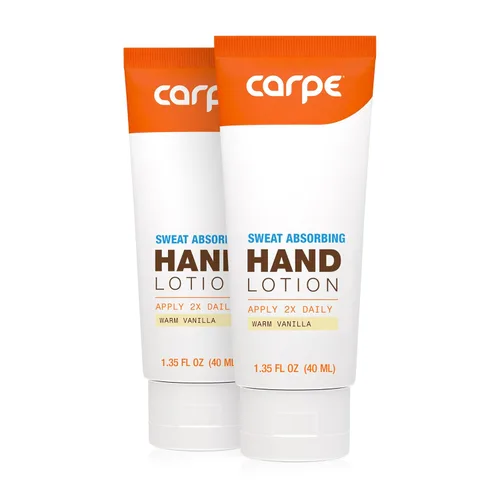 Miniatura 11 de Carpe Loción para manos absorbente de sudor (paquete de 3), una loción suave recomendada por dermatólogos que ayuda a detener el sudor de las manos