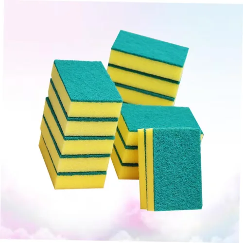 Miniatura 2 de Healifty Grande para la limpieza 15pcs Juego de esponjas para lavar platos autodescontaminación estropajo almohadillas cocina baño ayudante