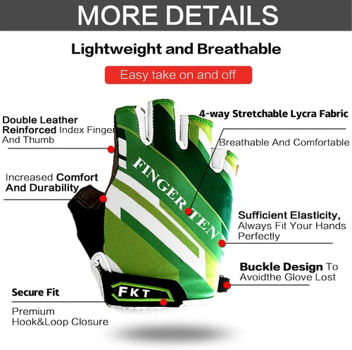 Miniatura 3 de Guantes de ciclismo para niños, para deportes al aire libre, bicicleta de montaña y carretera, barras, para niños y niñas de 2 a 10 años