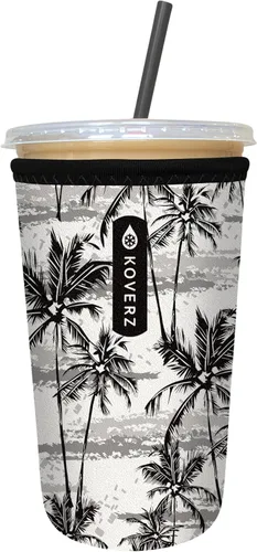 Miniatura 23 de Funda Koverz para café helado, funda aislante de neopreno para taza, se ajusta a una taza de café de 32 Oz., lavable y reutilizable, accesorios
