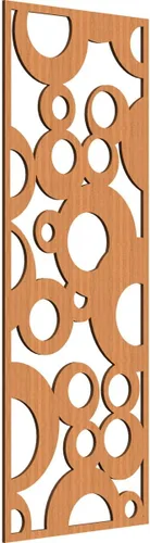 Miniatura 174 de Farwell Paneles de pared decorativos de madera con calado, 13 3/8 pulgadas de ancho x 34 3/8 pulgadas de alto x 1/4 de alto, roble rojo rojo