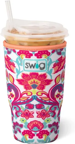 Miniatura 69 de Funda Swig Life para taza de café helado pequeña, funda estándar de 22oz para taza de café helado con asa, funda aislante de neopreno para mantener