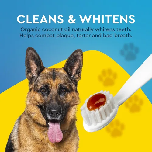 Miniatura 3 de RADIUS USDA - Pasta dental orgánica canina para mascotas, 1 unidad, 3 onzas, pasta dental no tóxica para perros, diseñada para limpiar los dientes