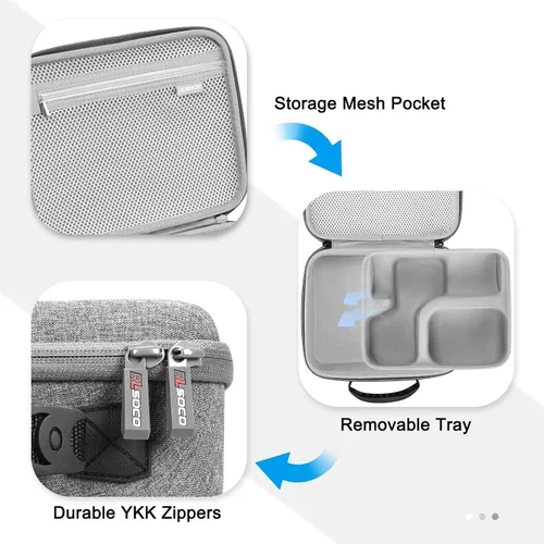 Miniatura 3 de RLSOCO Funda para micrófono dinámico vocal Shure SM7B/micrófono USB para podcast Shure MV7 Gris