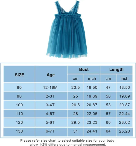Miniatura 6 de Vestidos de tutú de tul mariposa en capas para niñas pequeñas vestido de princesa tutú de algodón sin mangas
