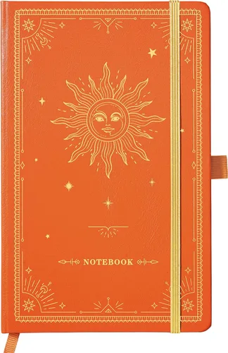 Miniatura 12 de Artfan Cuaderno/diario a rayas – Cuaderno clásico de piel sintética de papel grueso de alta calidad con bolsillo + separadores de páginas, regalos