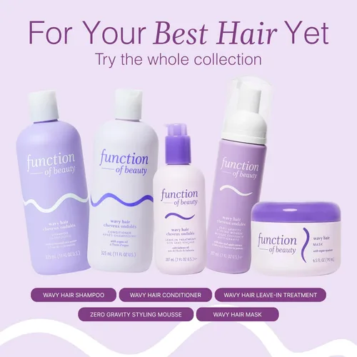 Miniatura 6 de Function of Beauty Set de Champú y Acondicionador para Cabello Ondulado - Dúo de Champú y Acondicionador Sin Sulfatos para Textura Ondulada Natural