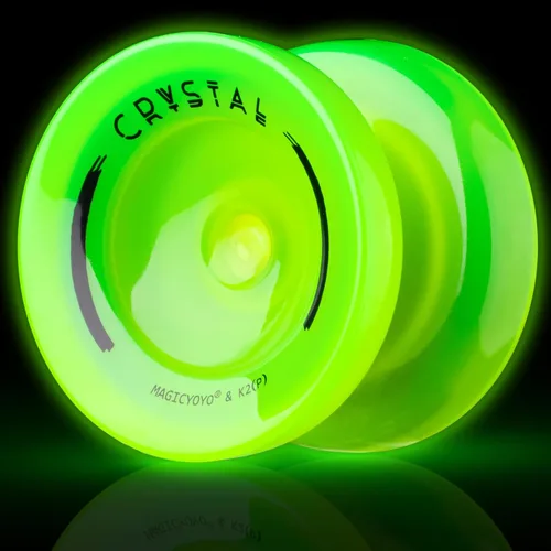 Miniatura 12 de MAGICYOYO Fingerspin - Yoyo que brilla en la oscuridad, Yoyo de doble propósito sensible y no sensible para niños de 8 a 12 años, yoyos