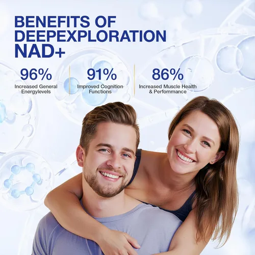 Miniatura 7 de Suplemento NAD+ - NAD Ribósido de Nicotinamida Resveratrol Suplemento NAD 1000mg Orgánico Puro para Mujeres y Hombres Anti-Edad, Energía, Enfoque