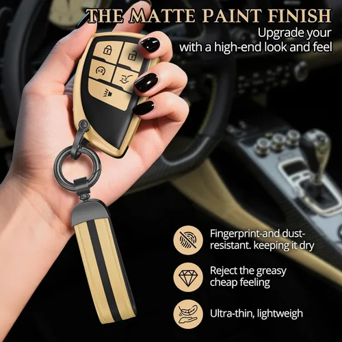 Miniatura 5 de For Chevy/GMC Key Fob Cover Accessories, Matte TPU