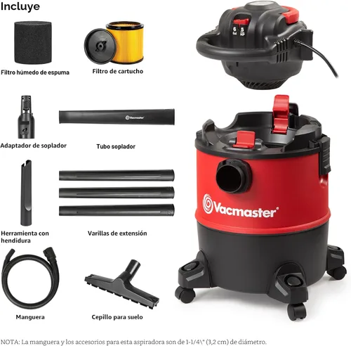 Miniatura 2 de Vacmaster Aspiradora húmeda/seca con soplador desmontable 6 galones 5 HP pico-VBVB611PF 1101