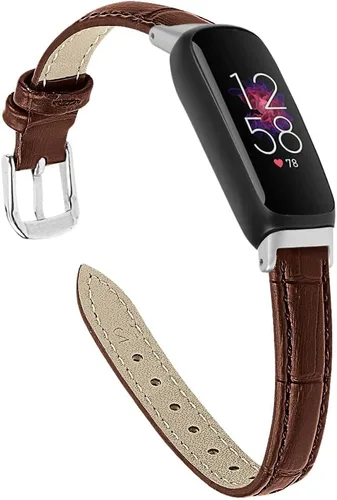 Miniatura 11 de Band Compatible with Fitbit Inspire 3 Bands Replacement Genuine Leather Wristband Quick Release Straps Watch Bands for Fitbit Inspire 3 Smartwatch