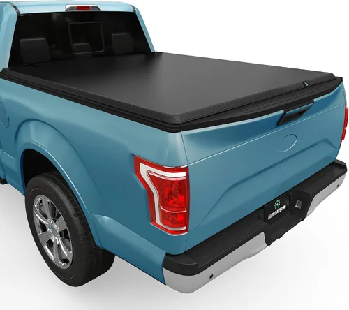 Miniatura 10 de AUTOSAVER88 Cubierta Tonneau suave de cuatro pliegues para caja de camioneta compatible con Ford F-150 F150 2015-2026 (excepto serie Raptor) caja