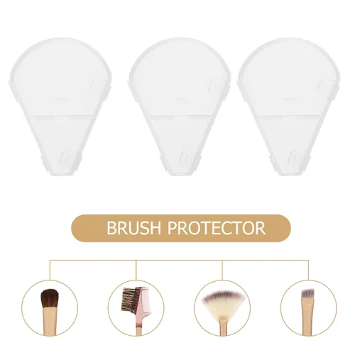 Miniatura 8 de OSALADI 10 brochas de maquillaje de PVC, protector de brochas de maquillaje, protector de brochas de cosméticos (no incluye los cepillos)