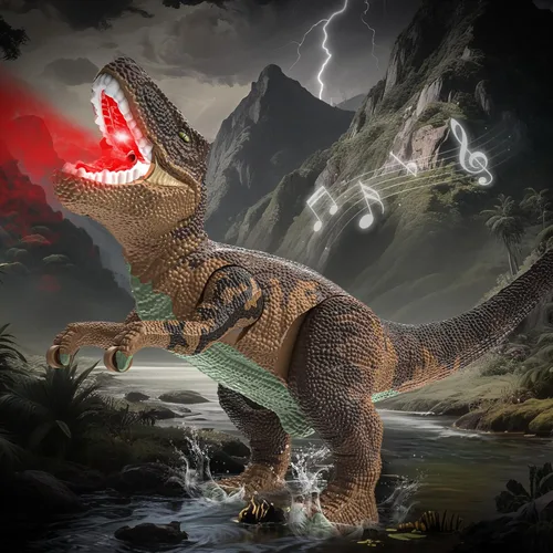 Miniatura 7 de Juguetes de dinosaurio grande para niños de 3 a 9 años, juguete de figura de dinosaurio grande Tyrannosaurus rex con almacenamiento en la barriga