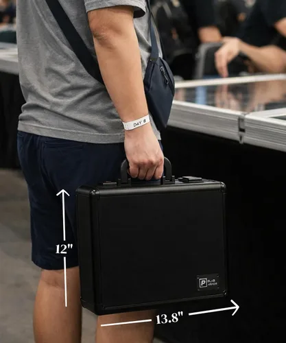 Miniatura 7 de SLAB ARMOR - Caja de almacenamiento de tarjetas graduadas de 3 filas, estuche de losa PSA para tarjetas graduadas con capacidad para más de 120 Negro