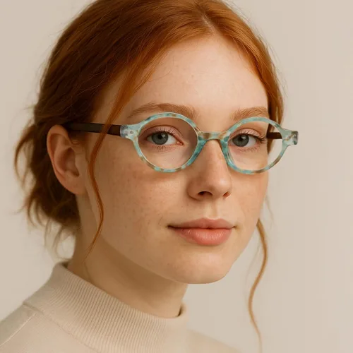 Miniatura 3 de 2SeeLife Gafas de lectura pequeñas y redondas TR-90 para hombres y mujeres - Ajuste estrecho-medio, marco resistente, bisagras de resorte, lectores
