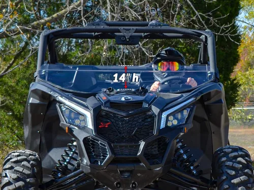 Miniatura 2 de SuperATV Medio parabrisas resistente a los arañazos compatible con Can Am Maverick X3 900 X3 Turbo/X DS/X RC/X MR/X RS / MAX (ver ajuste)
