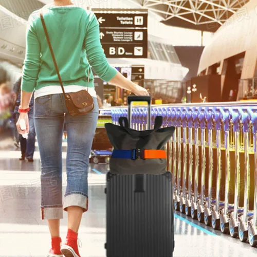 Miniatura 4 de Cinturón de viaje para equipaje, correa de equipaje de moda para bolsa de transporte, ajustable para la mayoría de bolsas de viaje, accesorios