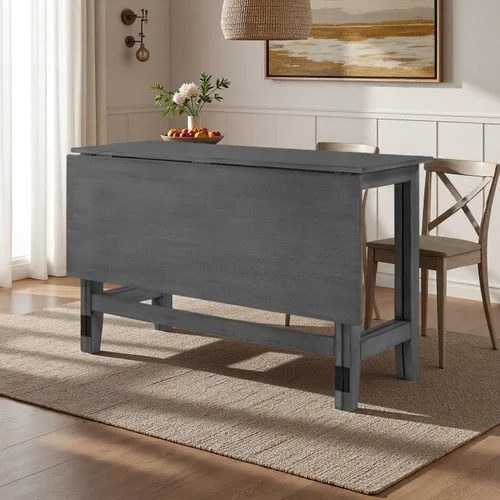Miniatura 9 de LUMISOL Mesa de comedor extensible para 4 personas, mesa de comedor plegable pequeña para cocina, de 18 a 36 pulgadas, ahorro de espacio, fácil