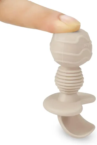 Miniatura 4 de PandaEar Juego de 6 cucharas y tenedor de silicona para bebés, antiahogo, primeros utensilios de autoalimentación para bebés a partir de 3 meses