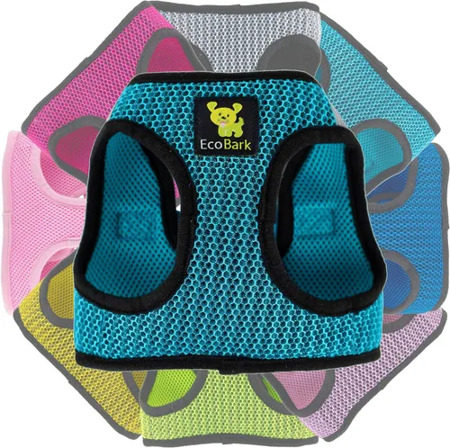 Miniatura 8 de EcoBark - Arnés ecológico reflectante de malla para perros pequeños, pechera fácil de poner, ajustable y suave para razas miniatura