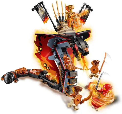 Miniatura 4 de LEGO NINJAGO Colmillo de Fuego 70674 - Juego de construcción de juguetes de acción de serpiente con lanzadardos y personajes de minifiguras ninja