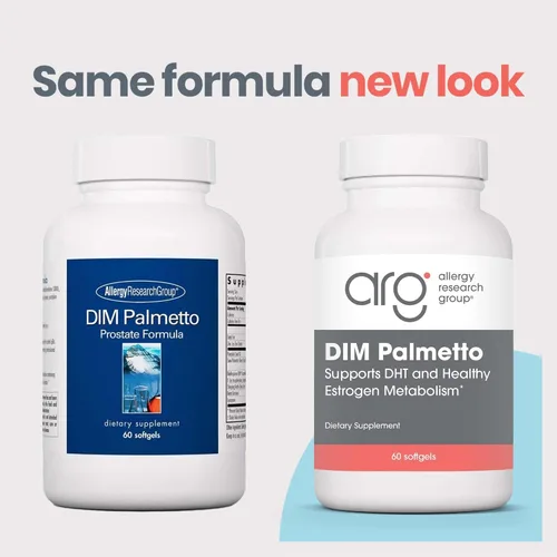 Miniatura 3 de Allergy Research Group ARG DIM Palmetto - BioResponse DIM & Palmetto Extract Softgels - Apoyo al metabolismo hormonal y estrógeno - Fórmula