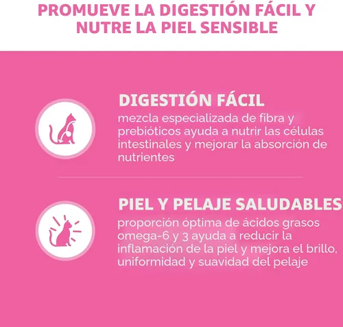 Miniatura 2 de Iams IAMS PROACTIVE HEALTH - Alimento seco para gatos adultos para digestión sensible y piel con pavo real, croquetas para gatos, bolsa de 3 libras