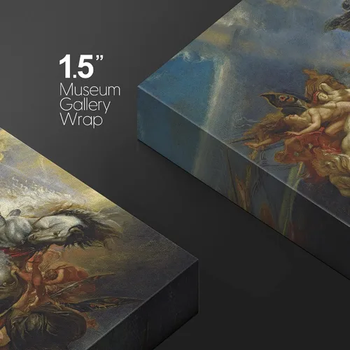 Miniatura 4 de wall26 - Pintura al óleo de La Caída de Faetón de Peter Paul Rubens - Estilo barroco - Ángeles, católico, cristianismo - Arte en lienzo