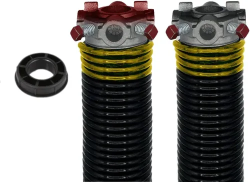 Miniatura 13 de Alcan Muelle de torsión para puerta de garaje (alambre de 0.225 pulgadas x 2 pulgadas de profundidad x 27 pulgadas de largo) con buje de nailon de 1