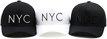 Miniatura 3 de Flipper Minimal NYC Logo New York City 5 paneles Gorra de béisbol ajustable de algodón para hombres y mujeres