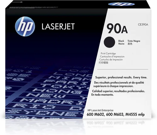 Miniatura 10 de HP Cartucho de tóner negro de alto rendimiento 90X Funciona con HP LaserJet Enterprise 600 M602, M603 Series, HP LaserJet Enterprise M4555 MFP