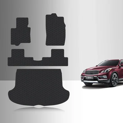 Miniatura 12 de TOUGHPRO Juego de accesorios de alfombrillas (primera fila + 2da fila) para Infiniti QX50 resistente para todo tipo de clima