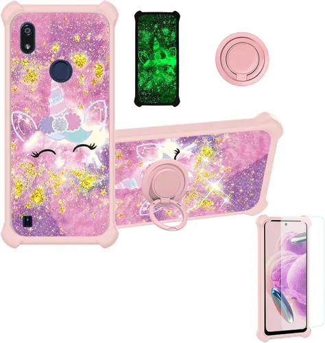 Miniatura 102 de jioeuinly JSF-DJS - Funda compatible con Nothing Phone 2a con protector de pantalla de vidrio templado, policarbonato duro + silicona suave, soporte