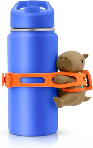 Miniatura 9 de Accesorio para botella de agua de animales para niños, lindo vaso con correa, regalo único para niños y niñas, compatible con Stanley, Owala e Hydro