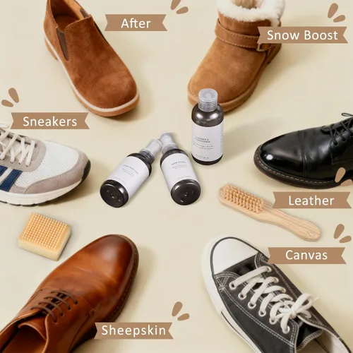 Miniatura 6 de Limpiador de zapatos, kit de limpiador de zapatos de gamuza, compatible con UGG, limpiador de zapatos y protector impermeable para zapatos, borrador