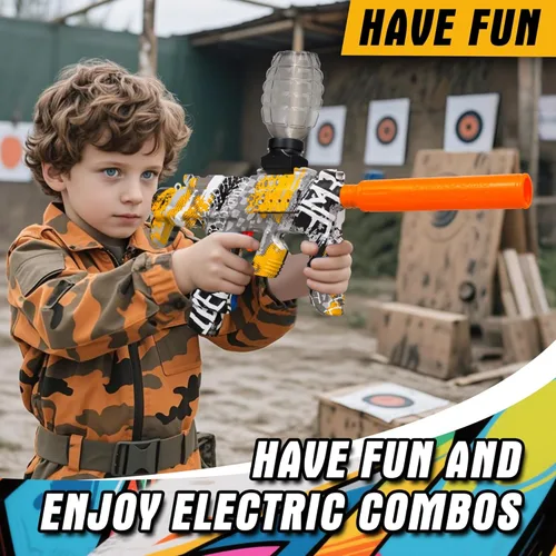 Miniatura 3 de Pistola eléctrica de bolas de gel, juguetes automáticos para actividades al aire libre, juego de equipo, lanzador de gel para niños, diseño
