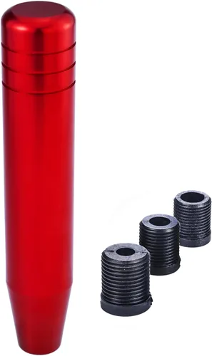 Miniatura 9 de Pomo de Palanca de Cambios de Aluminio Pulido de 7" para Automóvil con Mango Largo Ponderado que se Ajusta a la Mayoría de Vehículos Manuales y Negro