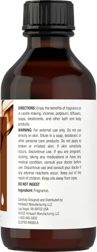 Miniatura 2 de Horbäach Aceite aromático de almizcle 4 onzas líquidas (4.0 fl oz) Grado premium para difusores, fabricación de velas y jabón, proyectos