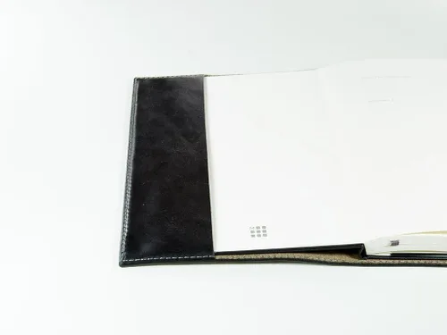 Miniatura 3 de Black Leather Journal Cover for Moleskine Classic Journal