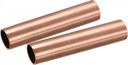 Miniatura 8 de uxcell Tubo redondo de cobre 0.354 in OD 0.059 in espesor de pared 3.937 in longitud tubería 2 piezas