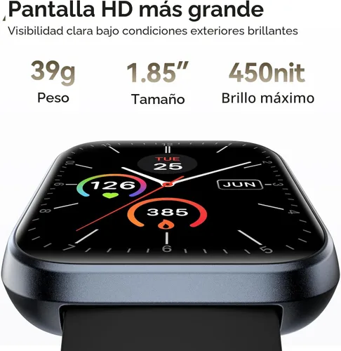 Miniatura 7 de Relojes inteligentes para hombres (Android/iPhones), más de 120 modos deportivos con monitor de ritmo cardíaco, monitor de ritmo cardíaco