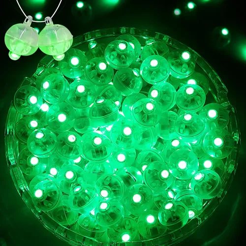 Miniatura 6 de 50 mini luces LED, globos de luz LED para decoraciones de fiesta, luces de fiesta de neón para linterna de papel, huevos de Pascua, fiesta de Rojo
