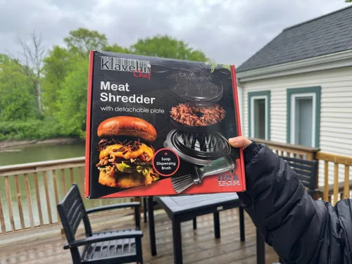 Miniatura 6 de American Brand - Trituradora de pollo de 3 capas con placa desmontable + cepillo especial, doble antideslizante, sin BPA, resistente al calor, apta