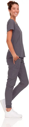 Miniatura 32 de Natural Uniforms Conjunto de ropa quirúrgica elástica para mujer con tallas regulares y pequeñas