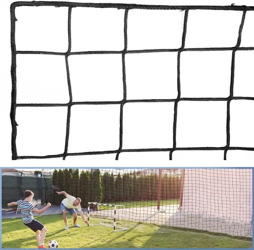 Miniatura 8 de Red de protección trasera para fútbol, red de barrera de alto impacto, malla de nailon para practicar deportes de 10 x 20 pies/10 x 30 pies/10 x 40